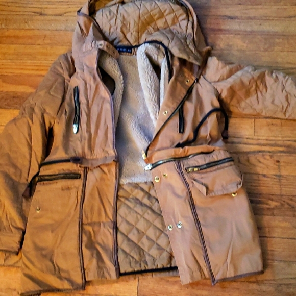 ~DONATED~ Zara woman brown parka - Picture 3 of 6